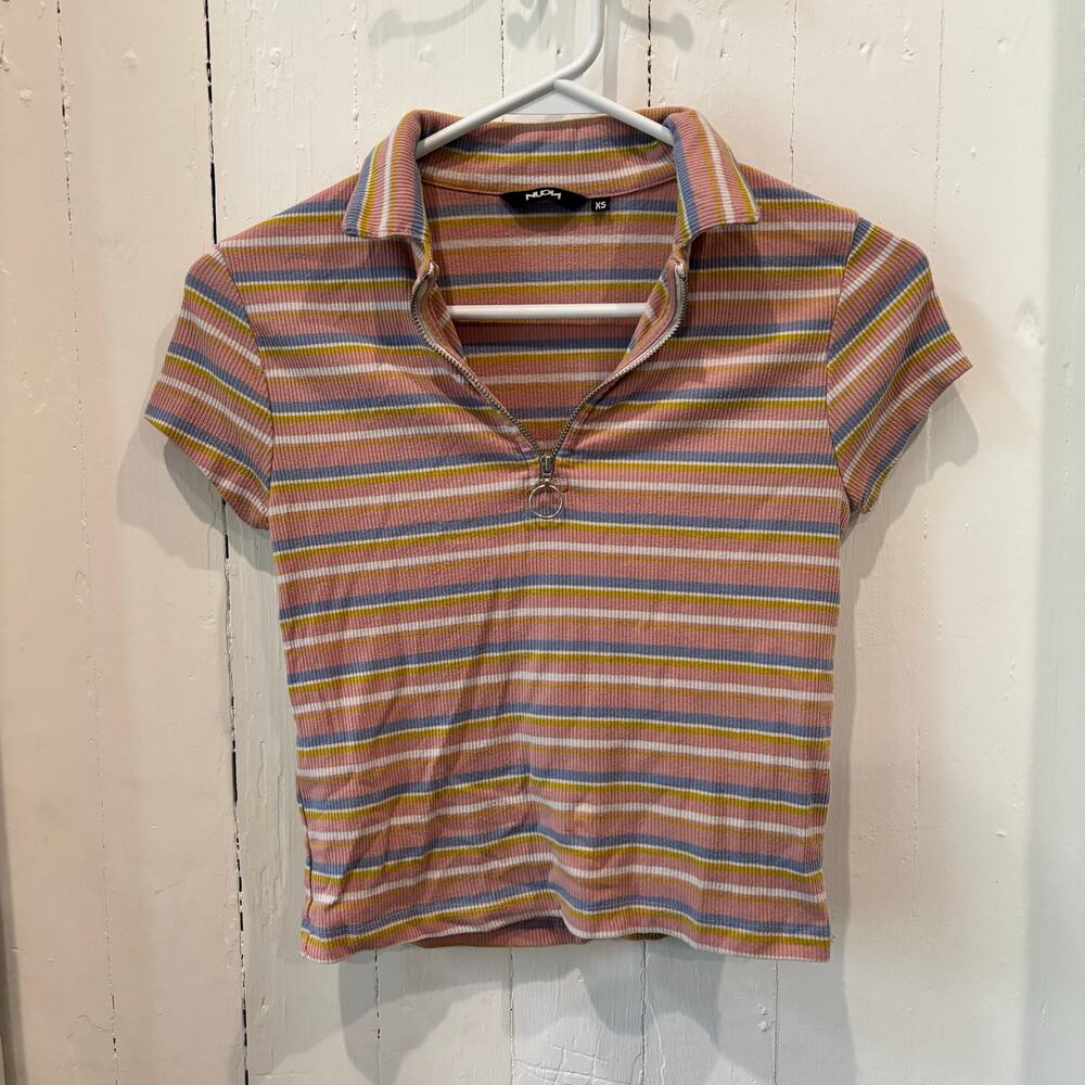 Nuom Striped Polo Shirt Girls’ XS